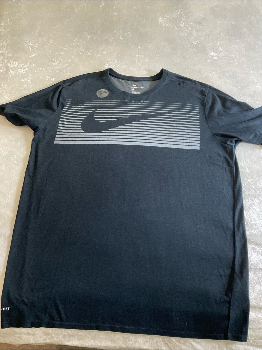 Nike Black Short Sleeve Graphic Logo Tee New